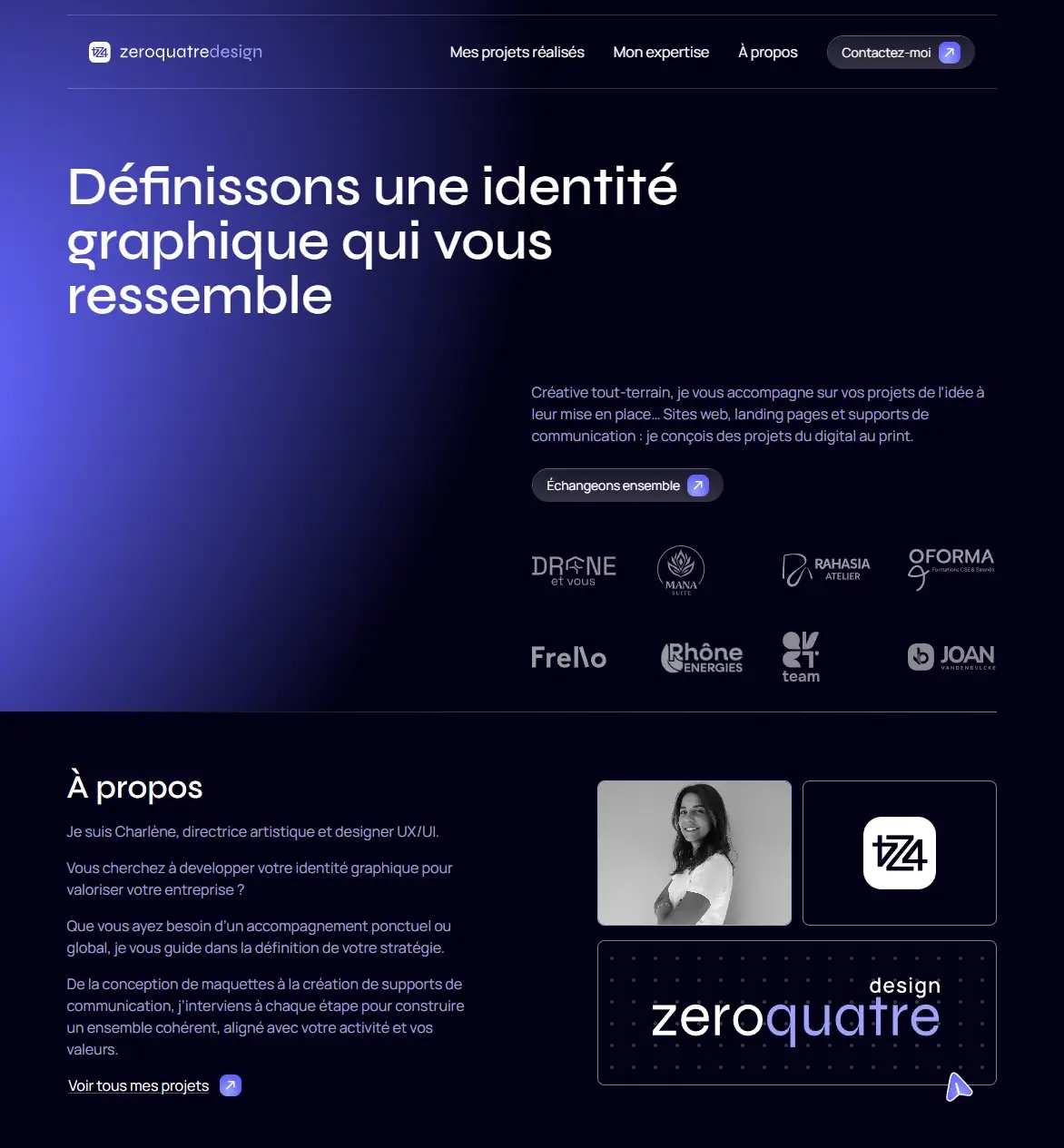Aperçu du projet Zeroquatre Design
