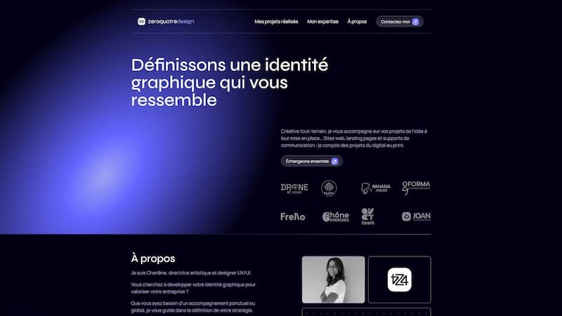 Aperçu du projet Zeroquatre Design